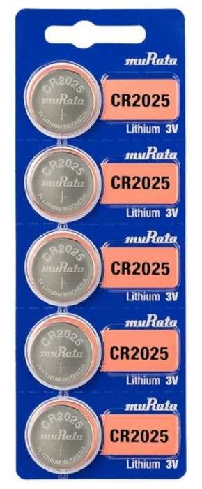 CARTELA DA BATERIA MURATA CR 2025