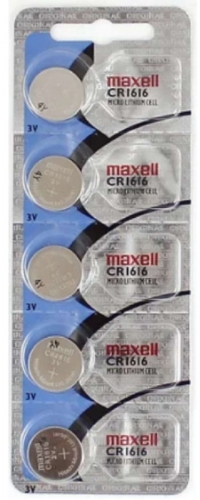 CARTELA DA BATERIA MAXELL CR 1616