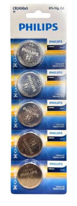 CARTELA DA BATERIA PHILIPS CR 2450